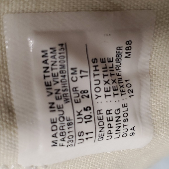 CONVERSE ALL STAR GIRLS BLUE SHOES SIZE 11 - Picture 11 of 12